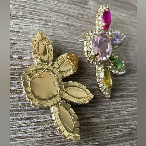 Multicolor flower earring N326 - Picture 5 of 5